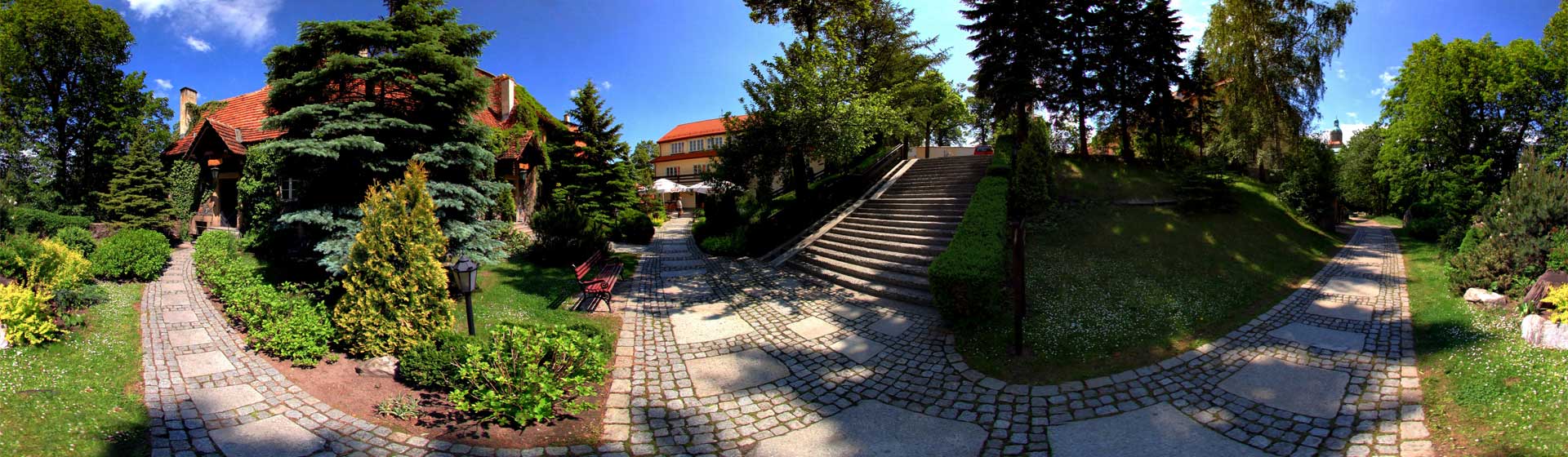 Panorama hotelu w Zamku Ksi - Wabrzych